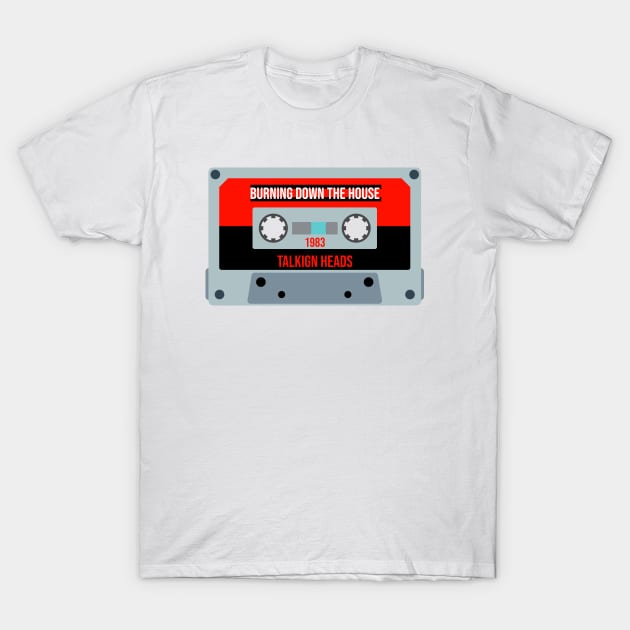 Talking Heads Classic Retro Cassette T-Shirt by PowelCastStudio